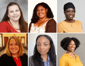 Headshots of the six people awarded the Ping-Taylor Professional Development Grant