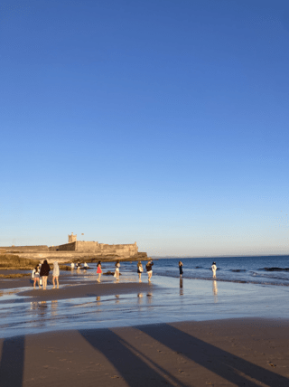 At the beach in Cascais