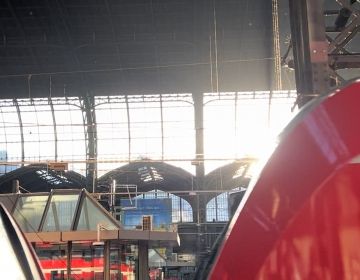 A view inside of the Hamburg Hauptbahnhof