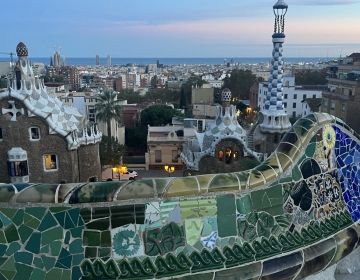 barcelona mural wall city overlook