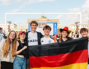 Public Viewing in Berlin at the Brandenburg Gate 