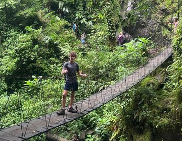 Climate Change Mitigation Student at El Tigre Waterfalls 