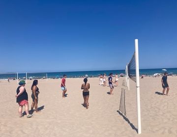 Volleyball at beach 