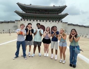 Representing light in front of Gyeongbok Palace