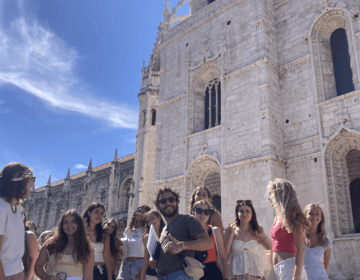 students and our program coordinator, Francisco, in Belém