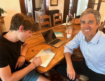 Beto registering me to vote 