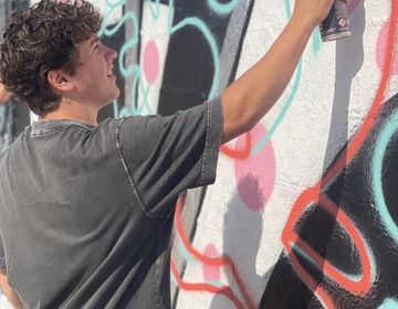 Max at the Graffiti Workshop