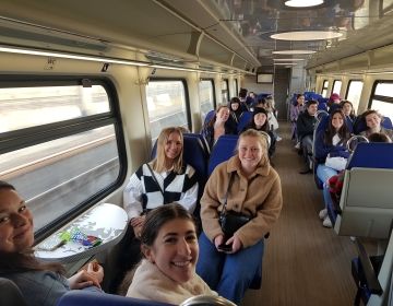 amsterdam study abroad students on train