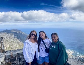 cape town students on mountain