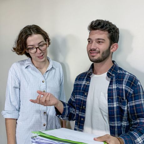 amman students giving a presentation