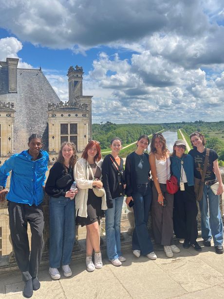 paris students overlook countryside