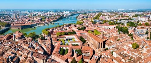 toulouse city aerial