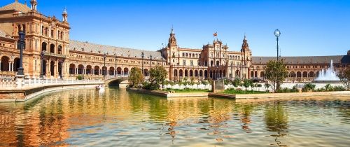 famous building seville spain downtown