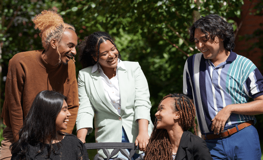 frederick douglass fellows smiling together