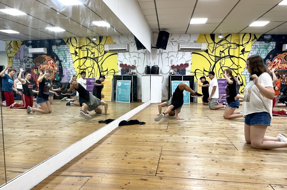 Hip hop class in France