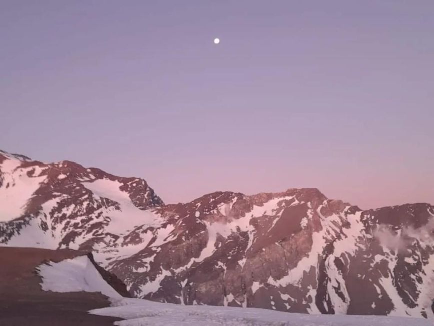 Snow on Santiago Mountains