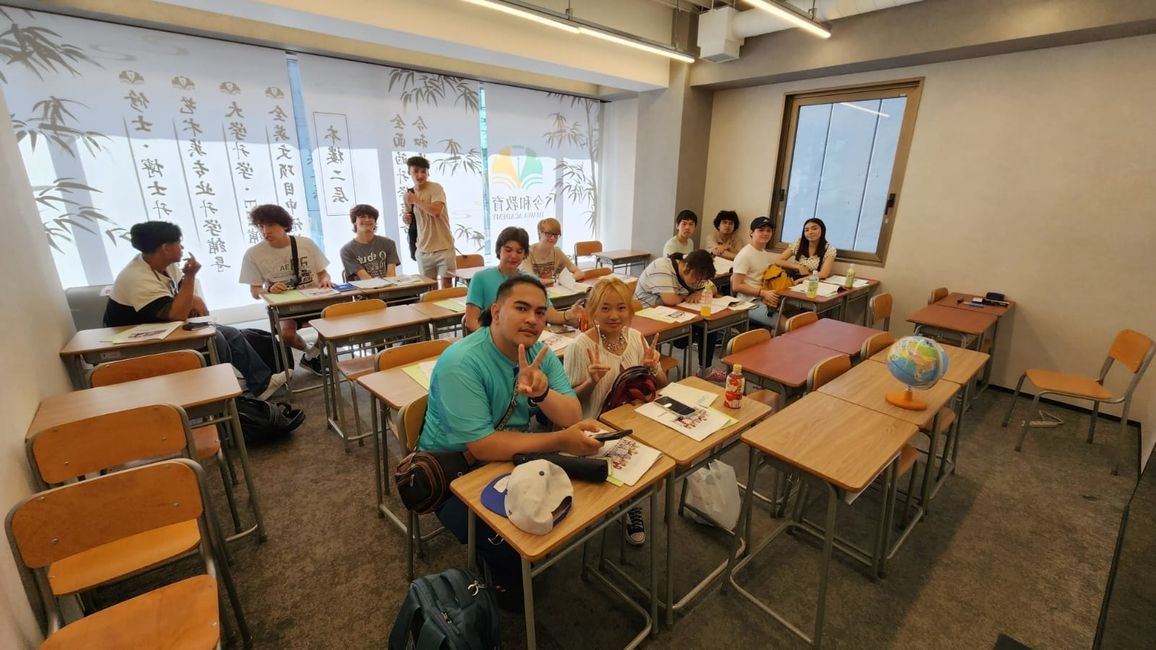 Student sitting down in class