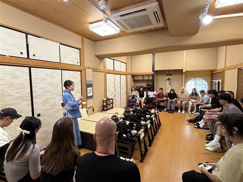 host telling us about the tea ceremony