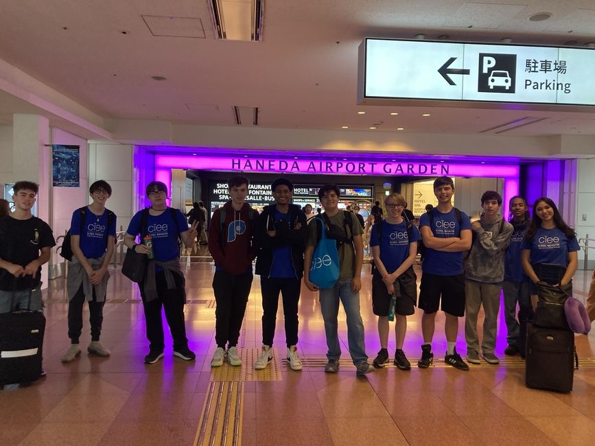 Student arriving at Haneda (HND)