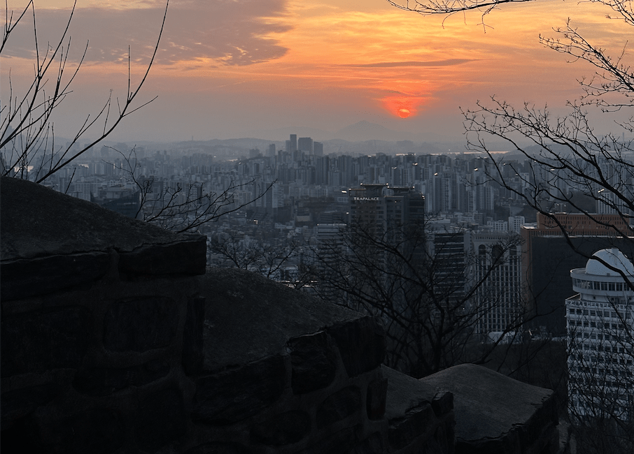 View of Seoul from the City Wall