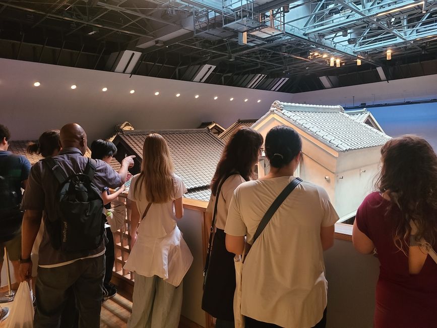 Students entering the museum get a birds-eye view of the town