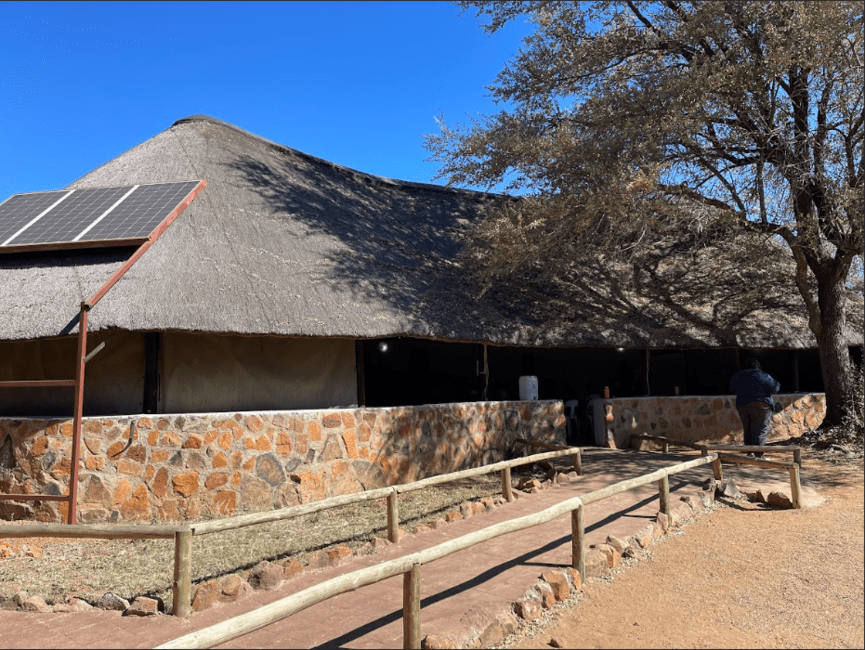 The boma facility at the Mokolodi Nature Reserve.