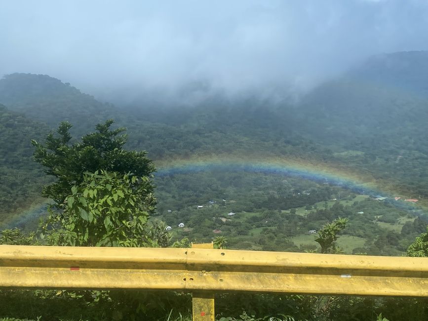 A beautiful rainbow on our way back to the CIEE campus.