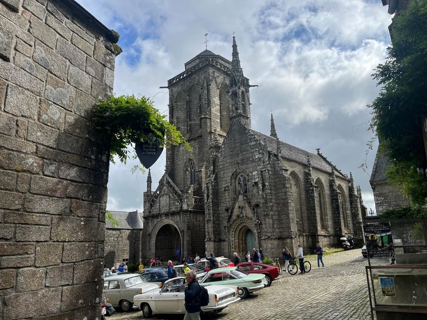 The Locronan cathedral which dates back to 1430.