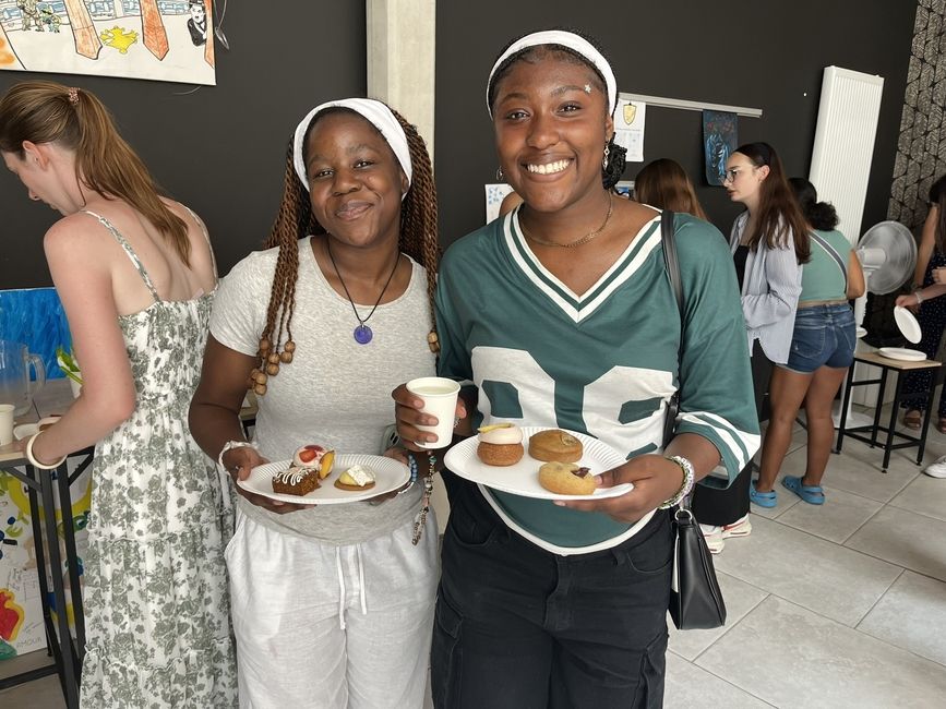 Students posing for the camera