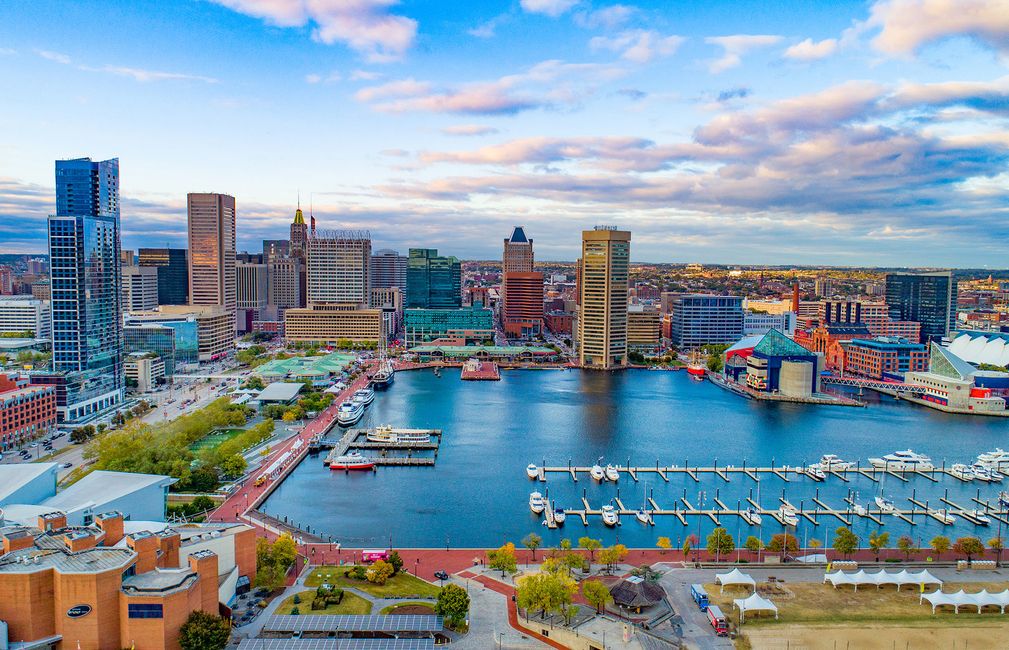 skyline of baltimore maryland