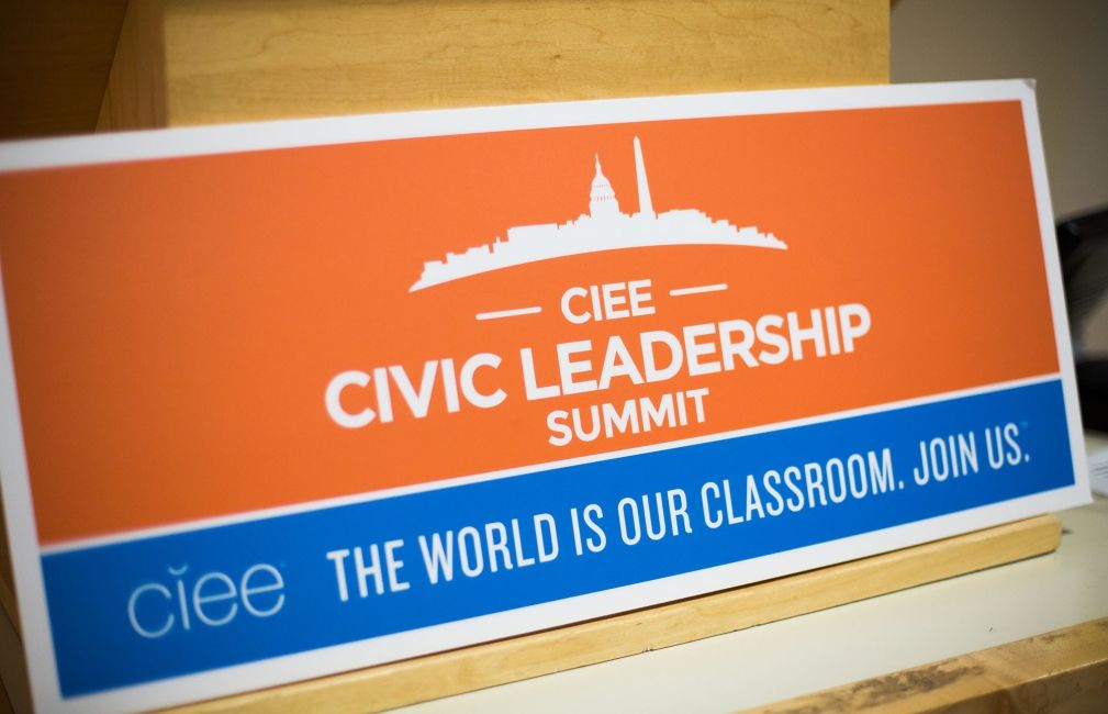 sign of ciee civic leadership summit