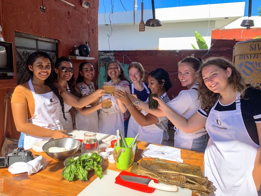 yucatan students toasting