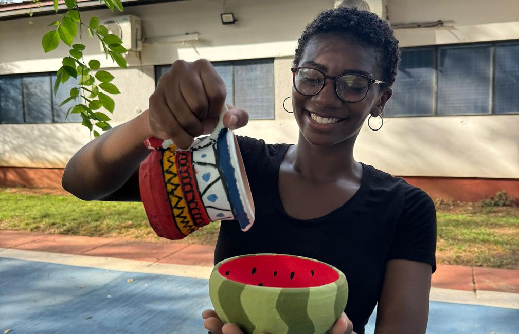 legon study abroad pottery class