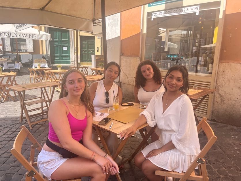 high school summer abroad in Rome with friends