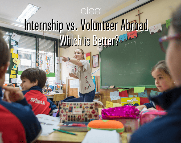 intern vs volunteer abroad