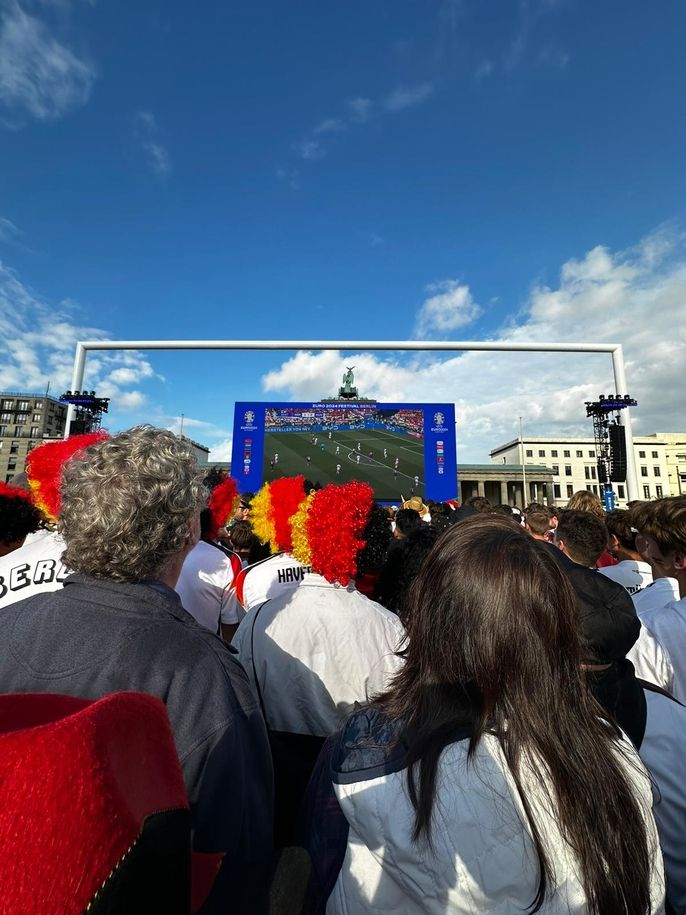 Public Viewing in Berlin at the Brandenburg Gate 