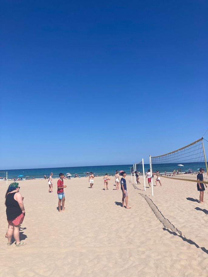 Volleyball at beach 