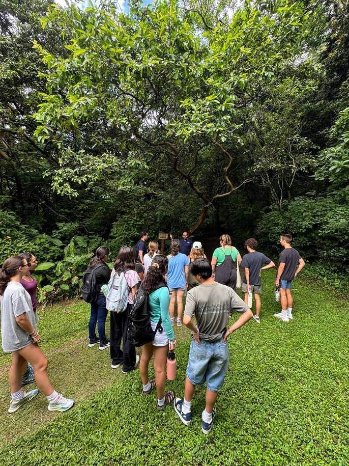 Getting to know one of the campus trails. 