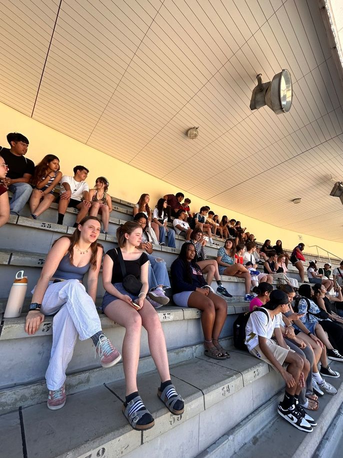 students during the tour of Las Ventas bullring