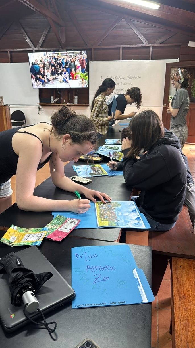 Signing the folders!