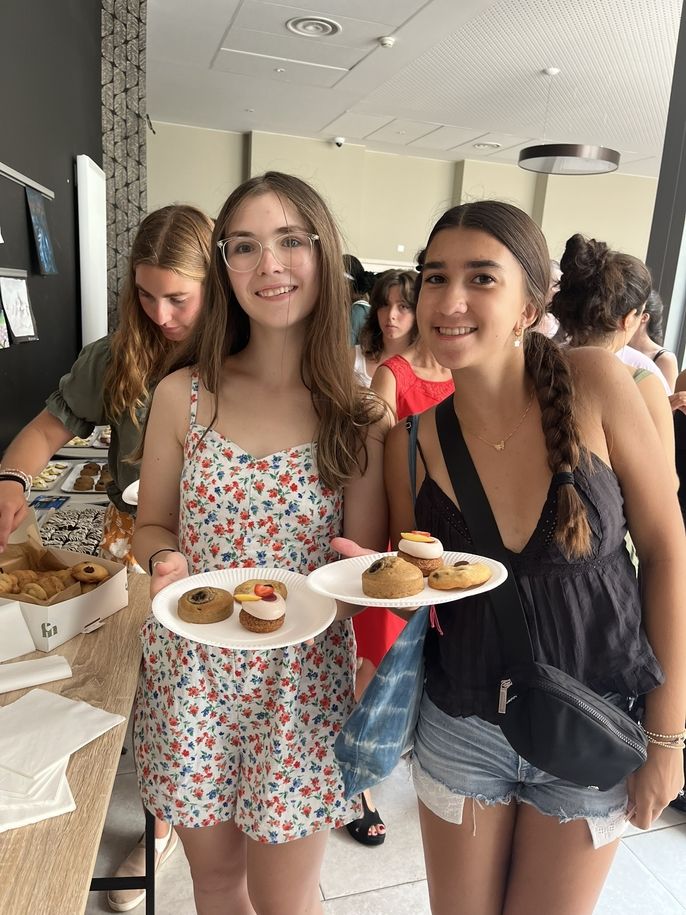 Students posing for the camera