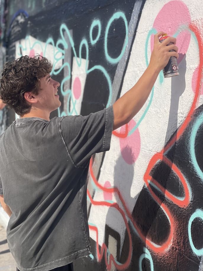 Max at the Graffiti Workshop