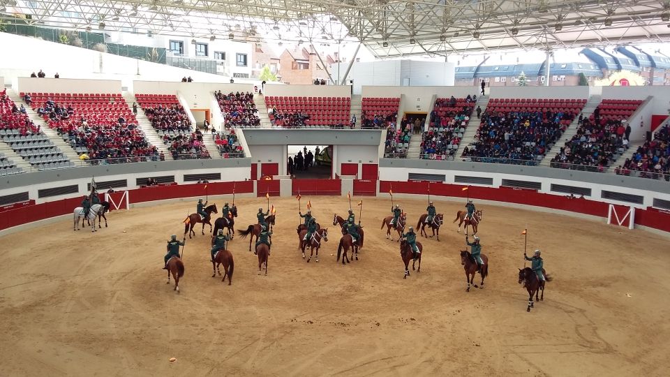 Here the horse units perform a dance for everyone.