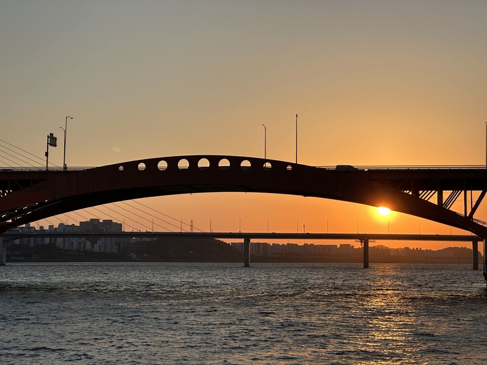 Sunset at Mangwon Hangang Park