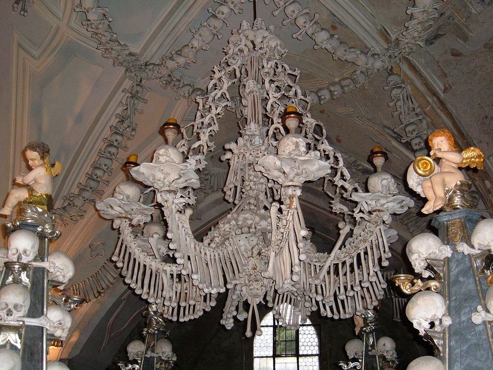 This chandelier includes every bone in the human body