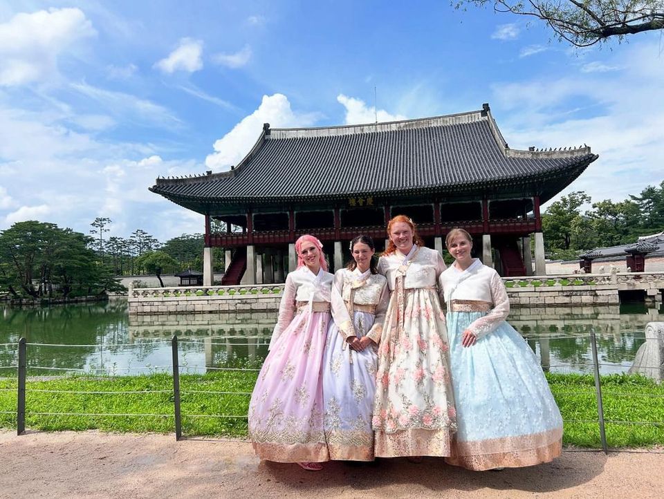 My friends and I in our hanboks