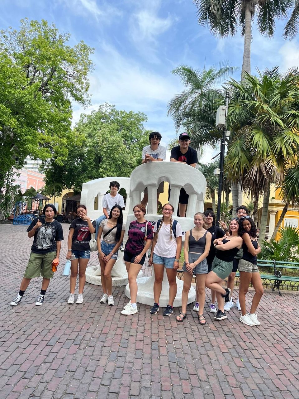 Students at Santa Lucia Park