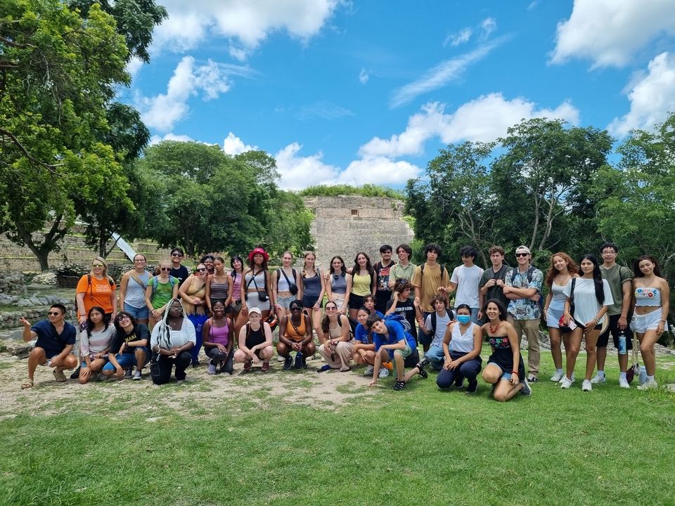 Students at Uxmal