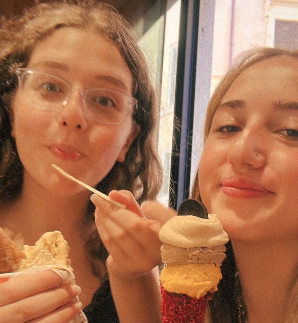 High school summer abroad gelato in Rome