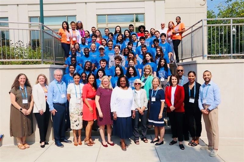 Group photo of participants, organizers, and special guests at the 2024 Young Civic Leadership Summit